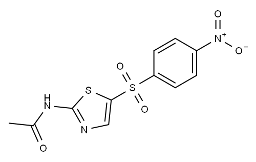 N-[5-(4-nitrophenyl)sulfonyl-1,3-thiazol-2-yl]acetamide