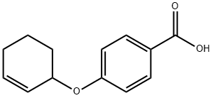 4-[(2-シクロヘキセニル)オキシ]安息香酸 化学構造式