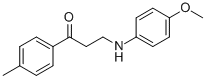 3-(4-METHOXYANILINO)-1-(4-METHYLPHENYL)-1-PROPANONE Structure