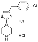 1-(4-((4-Chlorophenyl)methyl)-2-thiazolyl)piperazine dihydrochloride Structure