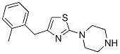1-[4-[(2-methylphenyl)methyl]-1,3-thiazol-2-yl]piperazine Structure