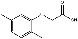 2,5-ジメチルフェノキシ酢酸 化学構造式