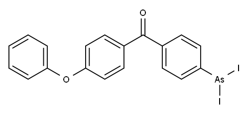 (4-diiodoarsanylphenyl)-(4-phenoxyphenyl)methanone Structure