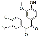 1-(3,4-dimethoxyphenyl)-2-(4-hydroxy-3-methoxy-phenyl)ethane-1,2-dione Struktur