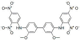 N-(2,4-dinitrophenyl)-4-[4-[(2,4-dinitrophenyl)amino]-3-methoxy-phenyl]-2-methoxy-aniline Structure