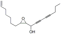 Oxiranemethanol, alpha-1,3-heptadiynyl-3-(6-heptenyl)- Structure