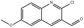 2-CHLORO-6-METHOXYQUINOLINE-3-CARBALDEHYDE Struktur