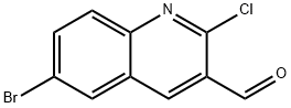 6-溴-2-氯喹啉-3-甲醛, 73568-35-1, 结构式