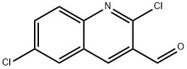 2,6-Dichloroquinoline-3-carbaldehyde 化学構造式