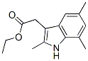 ethyl 2-(2,5,7-trimethyl-1H-indol-3-yl)acetate Structure