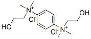 p-phenylenebis[(2-hydroxyethyl)dimethylammonium] dichloride Structure