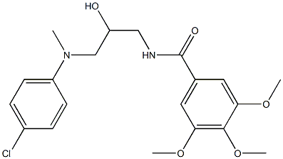 N-(3-((4-Chlorophenyl)methylamino)-2-hydroxypropyl)-3,4,5-trimethoxybe nzamide Structure