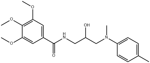N-(2-Hydroxy-3-(methyl(4-methylphenyl)amino)propyl)-3,4,5-trimethoxybe nzamide Structure