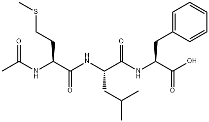 N-乙酰基-L-甲硫酰基-L-亮氨酸-L-苯丙氨酸,73572-34-6,结构式