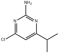 2-アミノ-4-クロロ-6-イソプロピルピリミジン 化学構造式