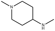 1-メチル-4-(メチルアミノ)ピペリジン 化学構造式