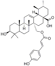 27-对香豆酰氧基熊果酸 结构式