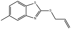 Benzothiazole, 5-methyl-2-(2-propenylthio)- (9CI) Structure