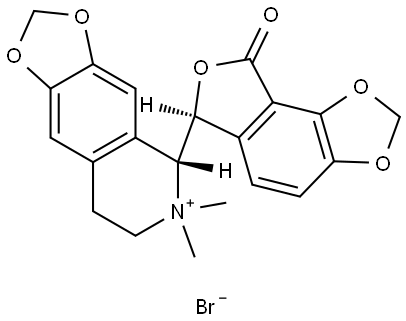 (-)-BICUCULLINE METHOBROMIDE Structure