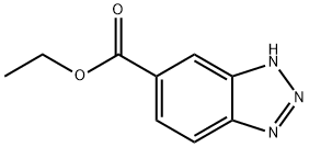 1H-ベンゾトリアゾール-5-カルボン酸エチル 化学構造式