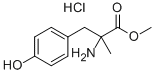 α-メチル-DL-チロシン メチル 塩酸塩 化学構造式