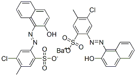 barium bis[6-chloro-4-[(2-hydroxy-1-naphthyl)azo]toluene-3-sulphonate] Structure