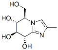 Imidazo[1,2-a]pyridine-6,7,8-triol, 5,6,7,8-tetrahydro-5-(hydroxymethyl)-2-methyl-, (5R,6R,7S,8S)- (9CI) Struktur