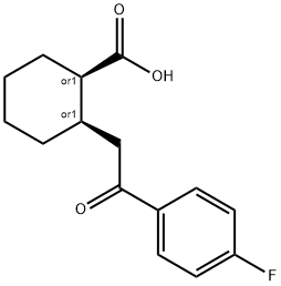 CIS-2-[2-(4-FLUOROPHENYL)-2-OXOETHYL]CYCLOHEXANE-1-CARBOXYLIC ACID Structure
