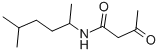 N-(1,4-Dimethylpentyl)-2-acetylacetamide Structure
