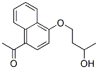 1-(4-Acetyl-1-naphtyloxy)-3-butanol Struktur