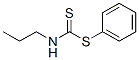 N-Propyldithiocarbamic acid phenyl ester Structure