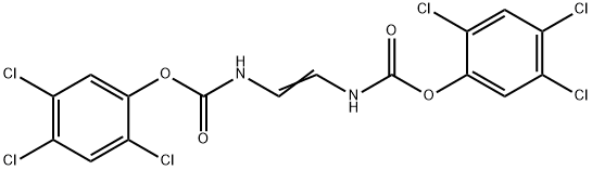 N,N'-Vinylenedicarbamic acid bis(2,4,5-trichlorophenyl) ester Structure