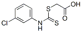 3-Chlorophenyldithiocarbamic acid carboxymethyl ester Structure