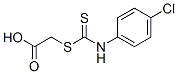 4-Chlorophenyldithiocarbamic acid carboxymethyl ester Structure