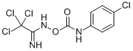 p-Chlorocarbanilic acid 2,2,2-trichloroacetimidoylamino ester Structure