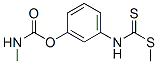N-[m-(Methylcarbamoyloxy)phenyl]dithiocarbamic acid methyl ester Structure