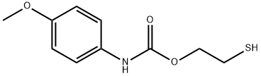 p-Methoxycarbanilic acid 2-mercaptoethyl ester Struktur