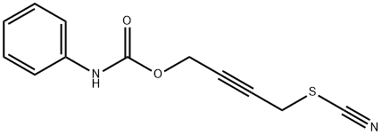 カルバニル酸4-チオシアナト-2-ブチニル 化学構造式