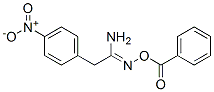 2-(p-Nitrophenyl)acetamide O-benzoyl oxime Structure