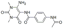 Benzamide,  4-(acetylamino)-N-(6-amino-1,2,3,4-tetrahydro-1,3-dimethyl-2,4-dioxo-5-pyrimidinyl)-|