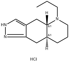rac-(4aR*,8aR*)-4,4aα*,5,6,7,8,8aβ*,9-オクタヒドロ-5-プロピル-1H-ピラゾロ[3,4-g]キノリン 化学構造式