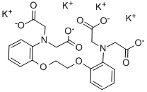 1,2-BIS(2-AMINOPHENOXY)ETHANE-N,N,N',N'-TETRAACETIC ACID TETRAPOTASSIUM SALT Structure