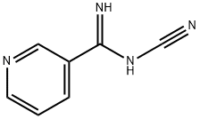 N'-シアノピリジン-3-カルボキシイミドアミド 化学構造式
