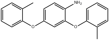 2,4-双(2-甲基苯氧基)-苯胺, 73637-04-4, 结构式