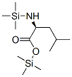 N-Trimethylsilyl-L-leucine trimethylsilyl ester 结构式