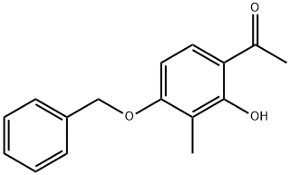 4'-BENZYLOXY-2'-HYDROXY-3'-METHYLACETOPHENONE Structure