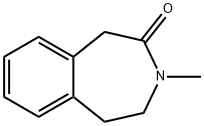 3-Methyl-1,3,4,5-tetrahydrobenzo[d]azepin-2-one 化学構造式