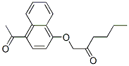 1-(4-Acetyl-1-naphtyloxy)-2-hexanone Structure