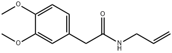 N-Allyl-2-(3,4-dimethoxyphenyl)acetamide Struktur