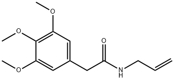 Acetamide, N-allyl-2-(3,4,5-trimethoxyphenyl)- Structure